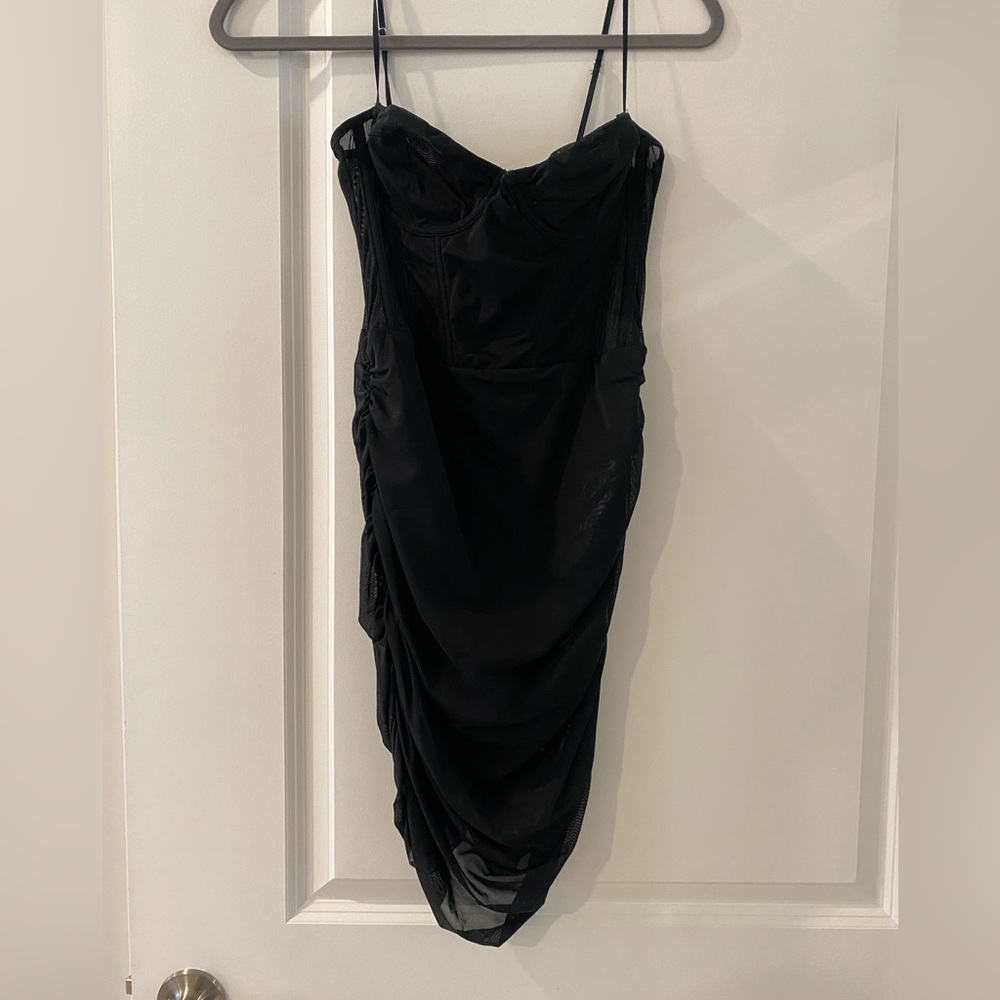 Model Behaviour Mini Dress Black